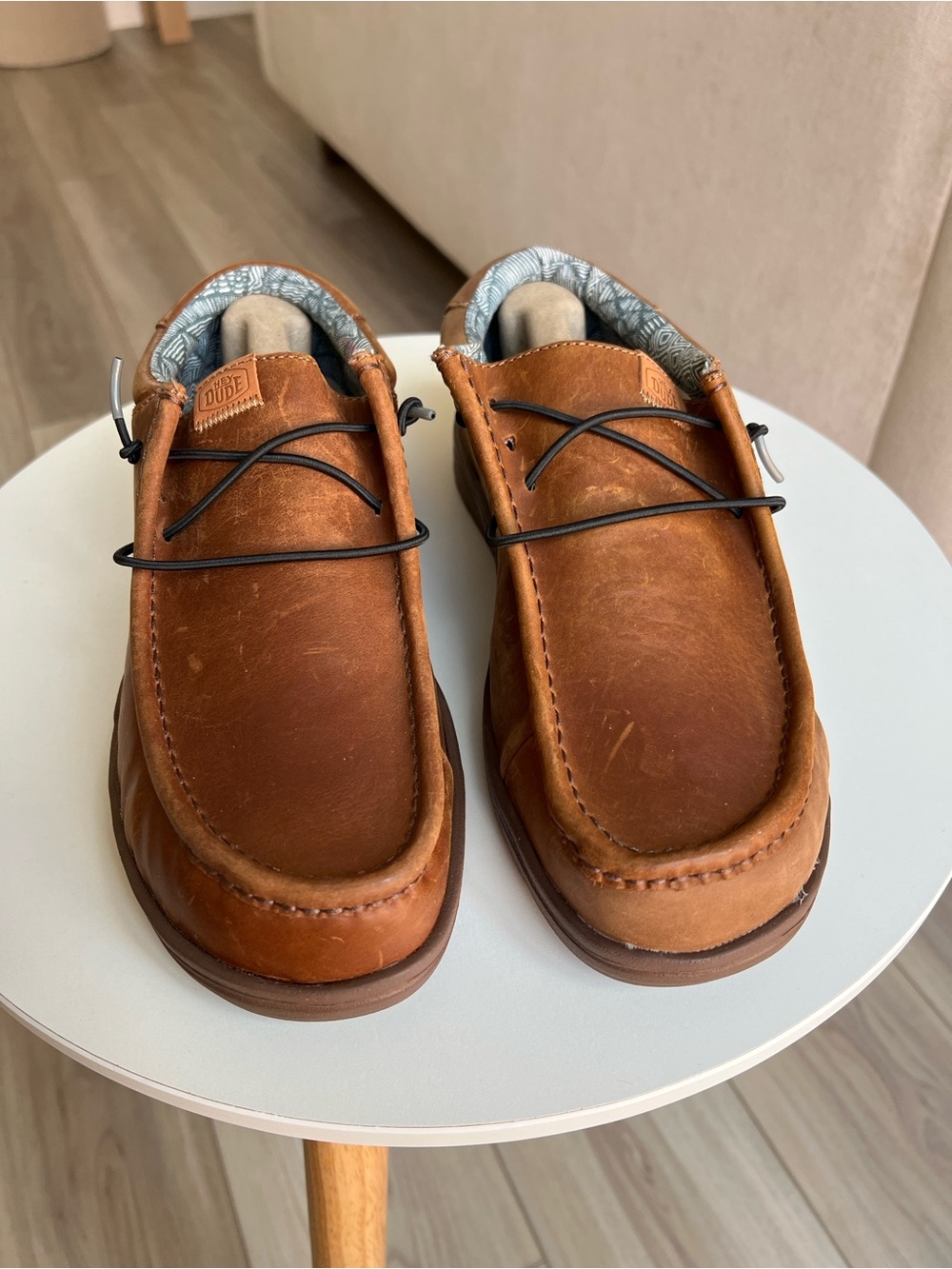 Hey Dude Men’s Leather Wally Slip On